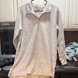 Soft Surroundings Light Gray Top